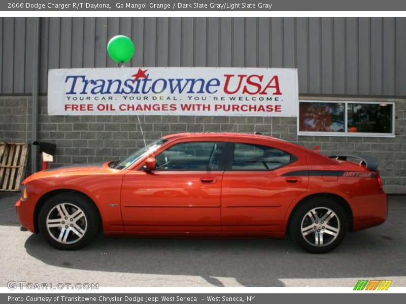 Go Mango! Orange / Dark Slate Gray/Light Slate Gray 2006 Dodge Charger R/T Daytona