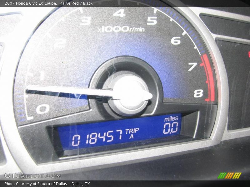Rallye Red / Black 2007 Honda Civic EX Coupe