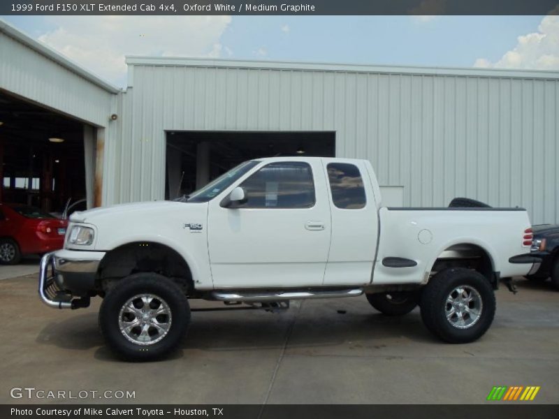 Oxford White / Medium Graphite 1999 Ford F150 XLT Extended Cab 4x4
