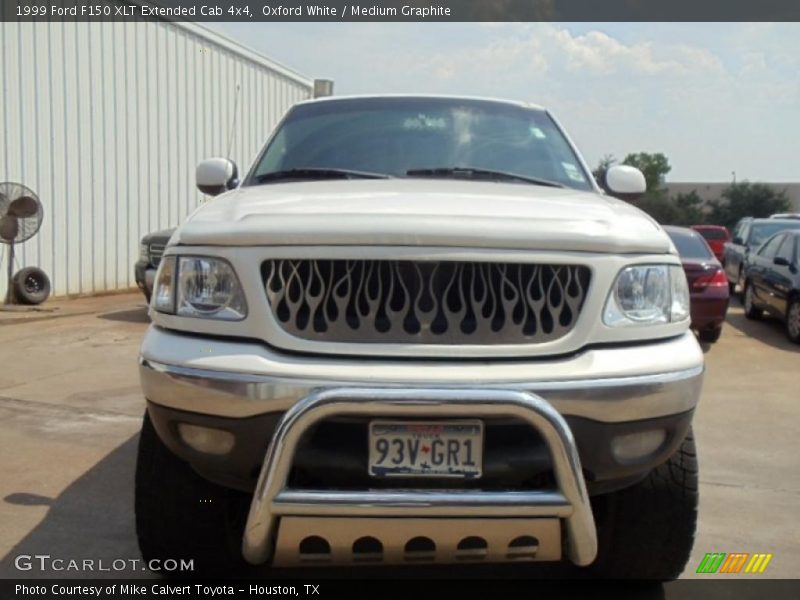 Oxford White / Medium Graphite 1999 Ford F150 XLT Extended Cab 4x4