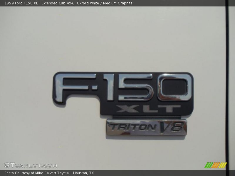 Oxford White / Medium Graphite 1999 Ford F150 XLT Extended Cab 4x4