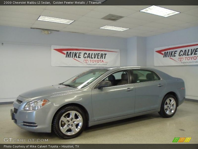 Golden Pewter Metallic / Titanium 2009 Chevrolet Malibu LS Sedan