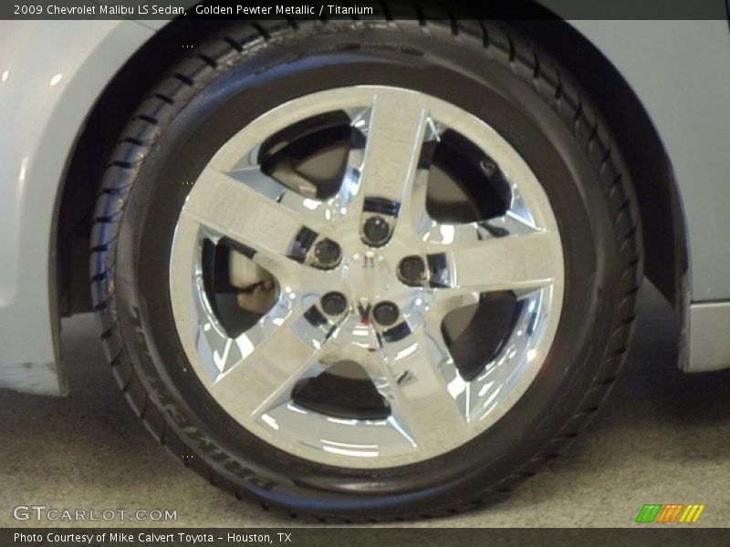 Golden Pewter Metallic / Titanium 2009 Chevrolet Malibu LS Sedan