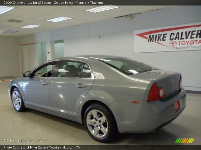 Golden Pewter Metallic / Titanium 2009 Chevrolet Malibu LS Sedan