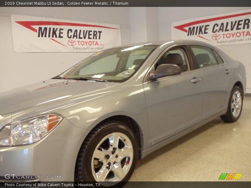 Golden Pewter Metallic / Titanium 2009 Chevrolet Malibu LS Sedan