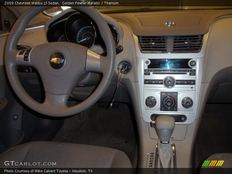 Golden Pewter Metallic / Titanium 2009 Chevrolet Malibu LS Sedan