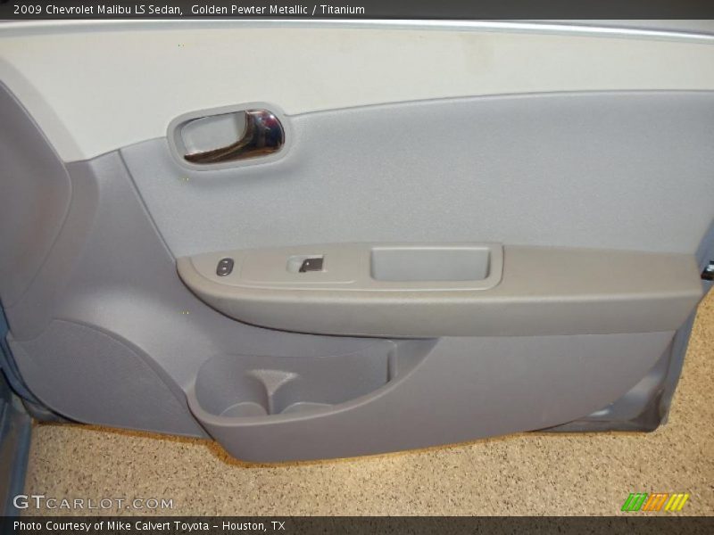 Golden Pewter Metallic / Titanium 2009 Chevrolet Malibu LS Sedan