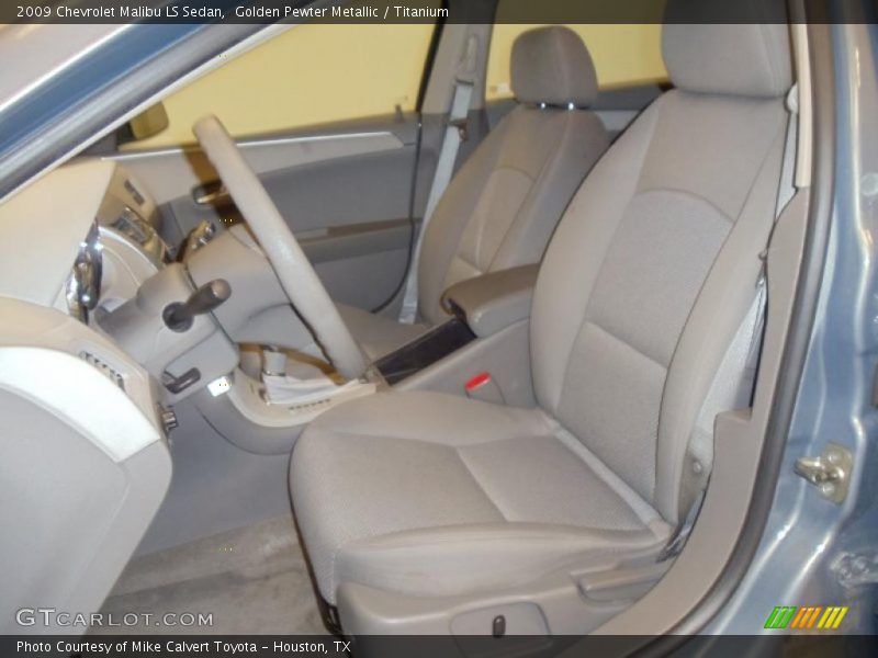 Golden Pewter Metallic / Titanium 2009 Chevrolet Malibu LS Sedan