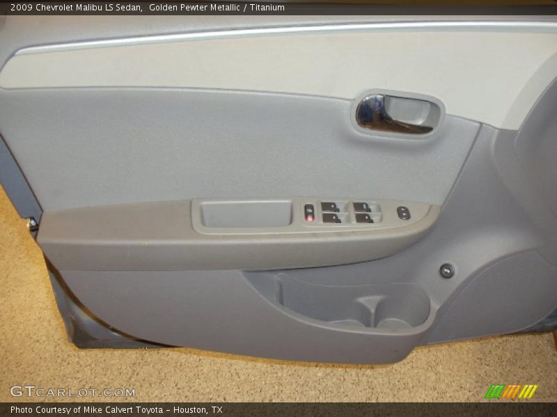 Golden Pewter Metallic / Titanium 2009 Chevrolet Malibu LS Sedan