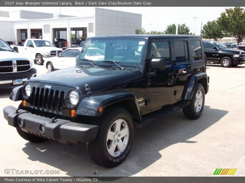 Black / Dark Slate Gray/Medium Slate Gray 2007 Jeep Wrangler Unlimited Sahara