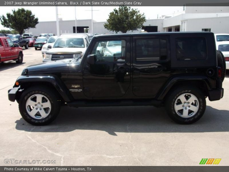 Black / Dark Slate Gray/Medium Slate Gray 2007 Jeep Wrangler Unlimited Sahara
