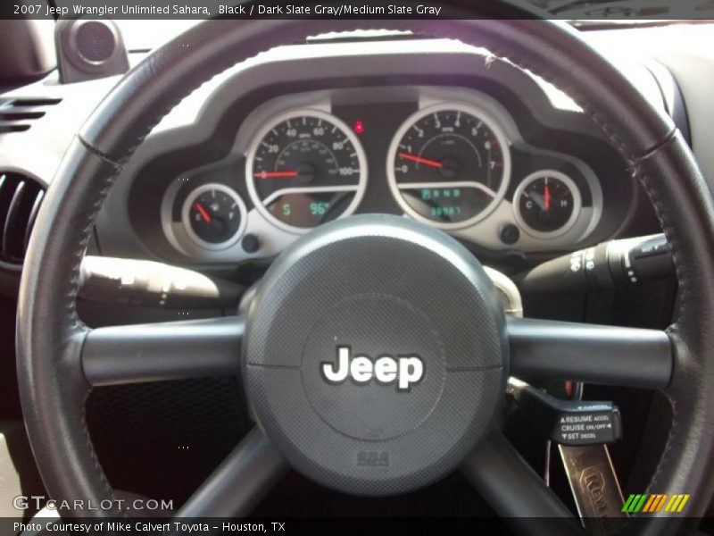 Black / Dark Slate Gray/Medium Slate Gray 2007 Jeep Wrangler Unlimited Sahara