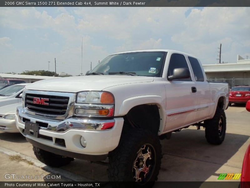 Summit White / Dark Pewter 2006 GMC Sierra 1500 Z71 Extended Cab 4x4