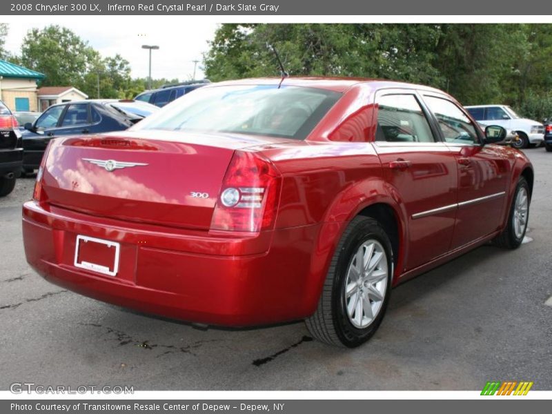 Inferno Red Crystal Pearl / Dark Slate Gray 2008 Chrysler 300 LX