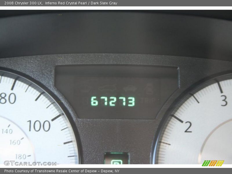 Inferno Red Crystal Pearl / Dark Slate Gray 2008 Chrysler 300 LX