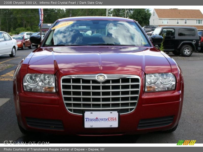 Inferno Red Crystal Pearl / Dark Slate Gray 2008 Chrysler 300 LX