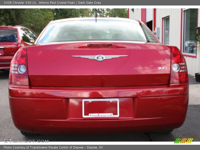 Inferno Red Crystal Pearl / Dark Slate Gray 2008 Chrysler 300 LX
