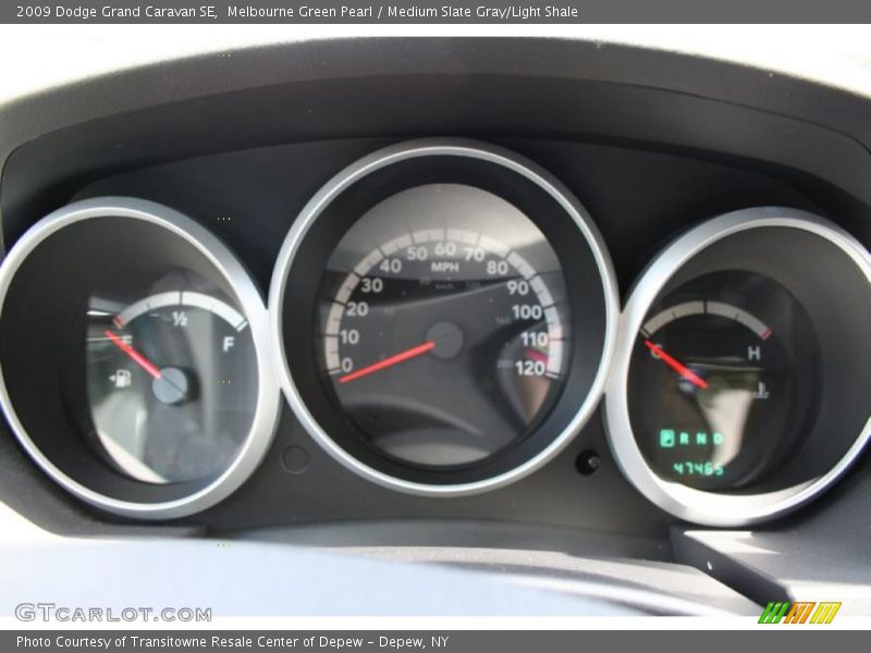 Melbourne Green Pearl / Medium Slate Gray/Light Shale 2009 Dodge Grand Caravan SE