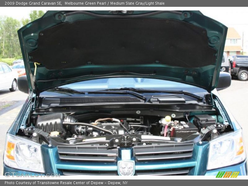 Melbourne Green Pearl / Medium Slate Gray/Light Shale 2009 Dodge Grand Caravan SE