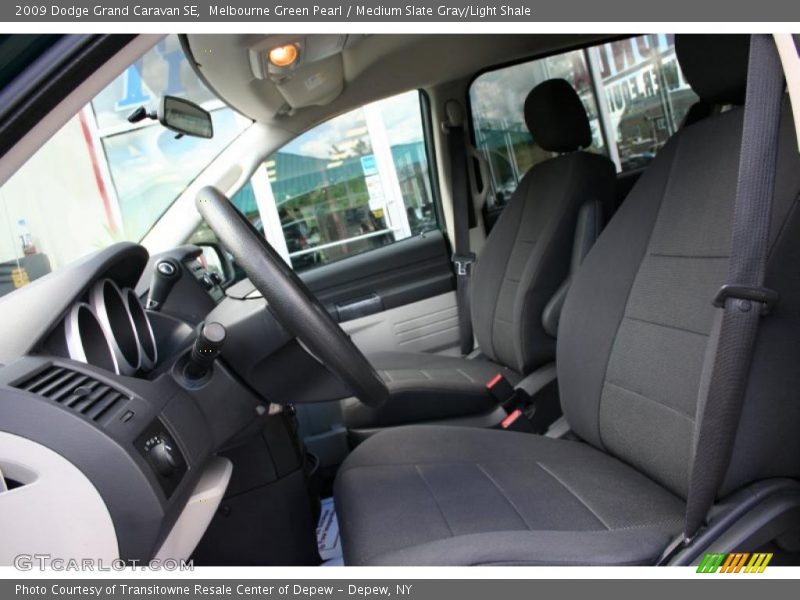 Melbourne Green Pearl / Medium Slate Gray/Light Shale 2009 Dodge Grand Caravan SE
