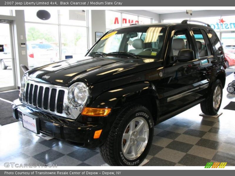 Black Clearcoat / Medium Slate Gray 2007 Jeep Liberty Limited 4x4