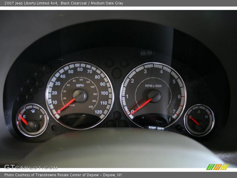 Black Clearcoat / Medium Slate Gray 2007 Jeep Liberty Limited 4x4