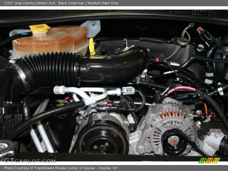Black Clearcoat / Medium Slate Gray 2007 Jeep Liberty Limited 4x4