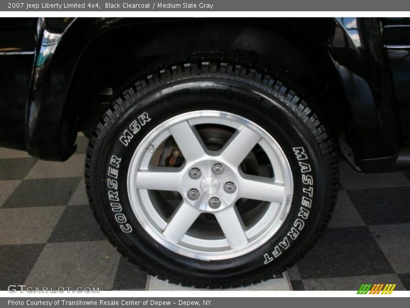 Black Clearcoat / Medium Slate Gray 2007 Jeep Liberty Limited 4x4