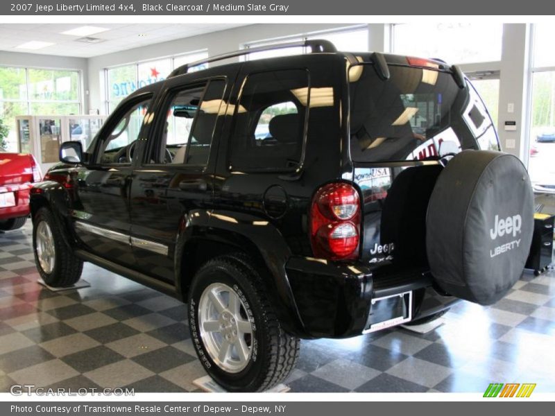 Black Clearcoat / Medium Slate Gray 2007 Jeep Liberty Limited 4x4
