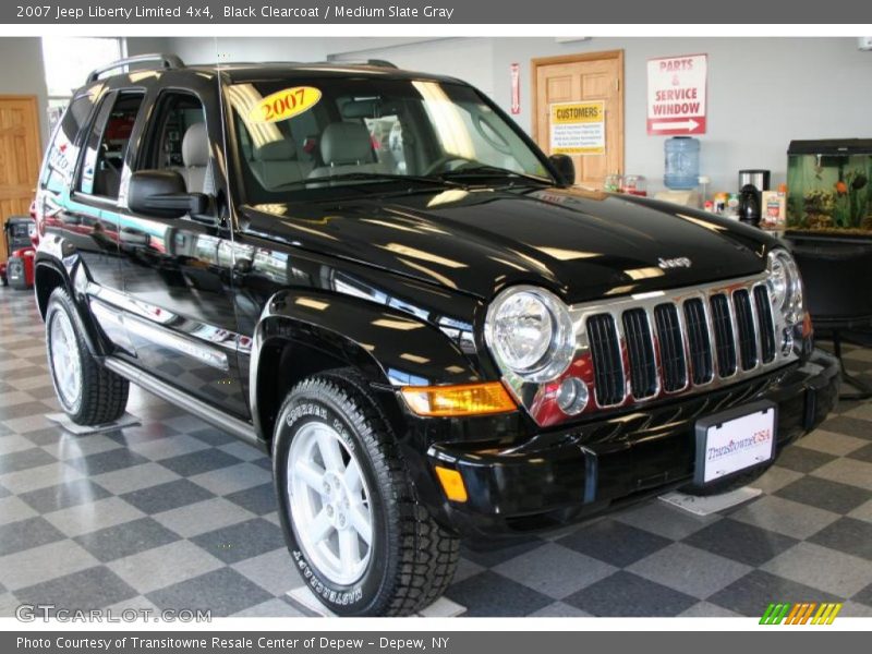 Black Clearcoat / Medium Slate Gray 2007 Jeep Liberty Limited 4x4