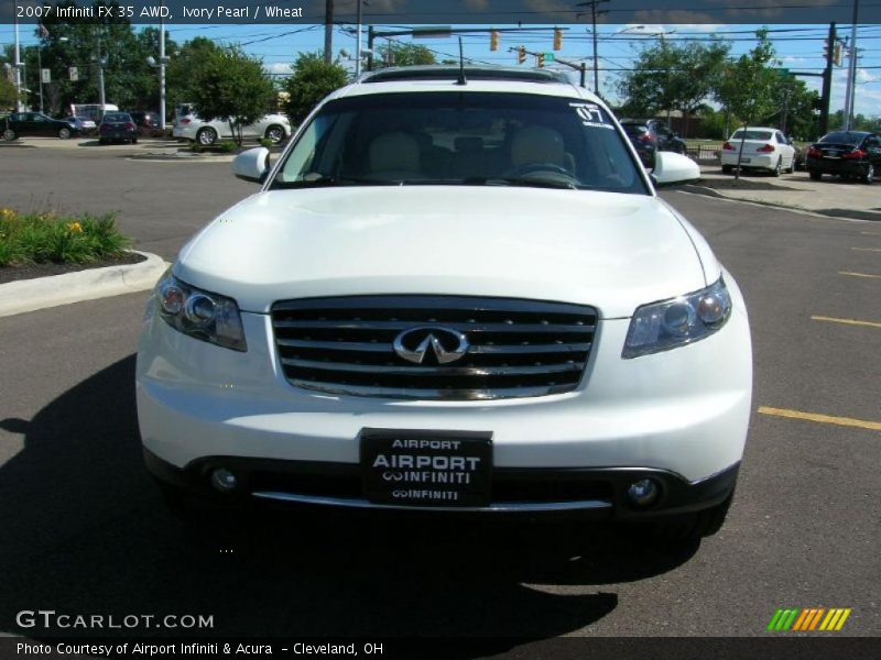 Ivory Pearl / Wheat 2007 Infiniti FX 35 AWD