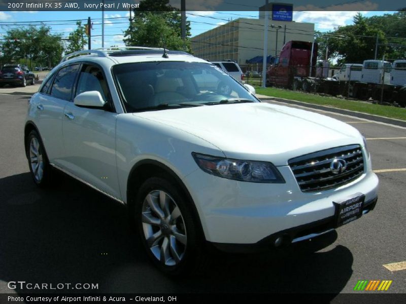 Ivory Pearl / Wheat 2007 Infiniti FX 35 AWD