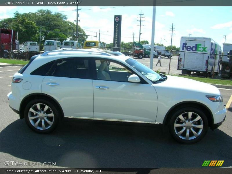 Ivory Pearl / Wheat 2007 Infiniti FX 35 AWD
