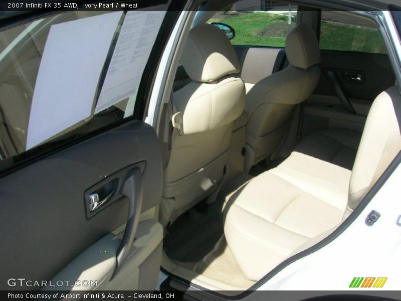 Ivory Pearl / Wheat 2007 Infiniti FX 35 AWD