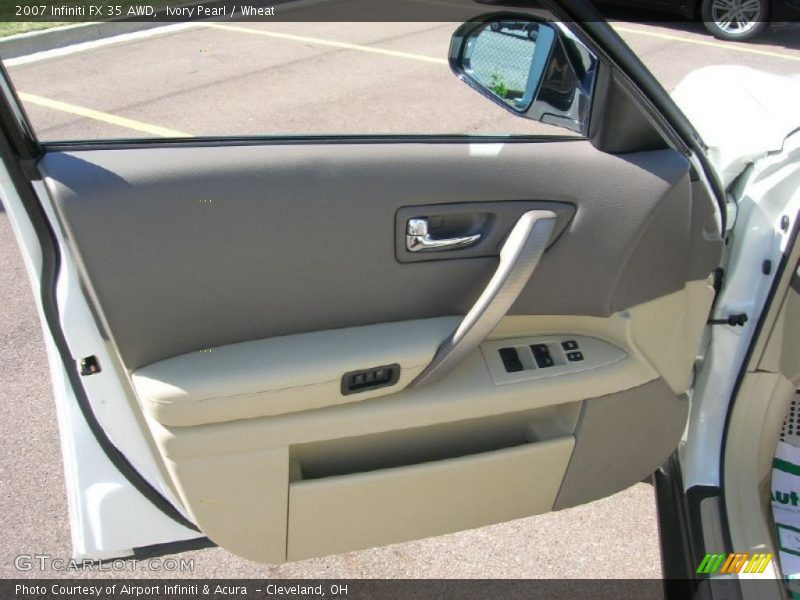 Ivory Pearl / Wheat 2007 Infiniti FX 35 AWD