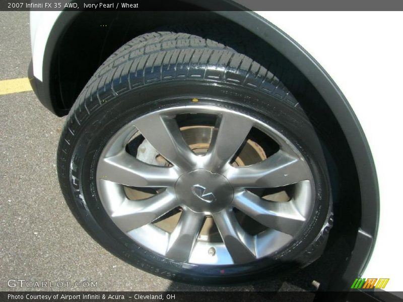 Ivory Pearl / Wheat 2007 Infiniti FX 35 AWD