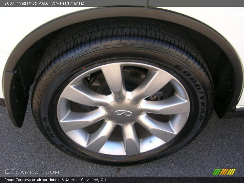 Ivory Pearl / Wheat 2007 Infiniti FX 35 AWD