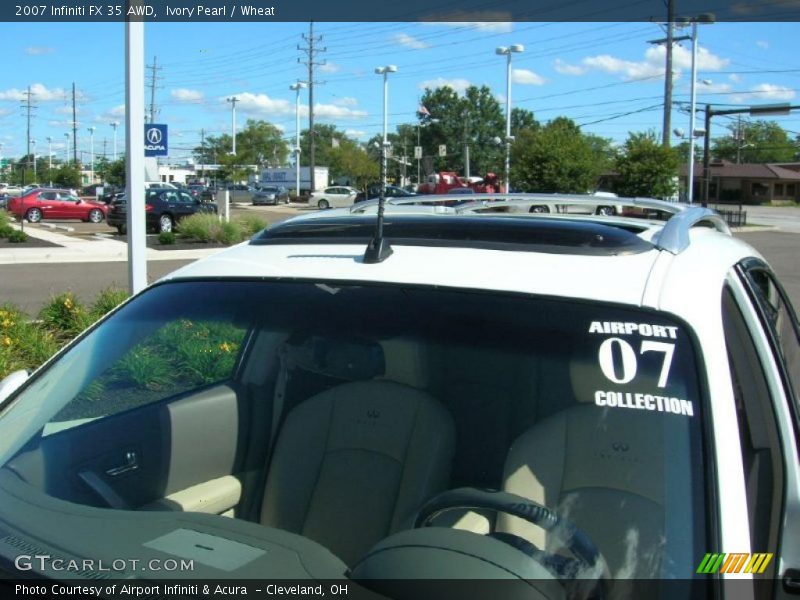 Ivory Pearl / Wheat 2007 Infiniti FX 35 AWD
