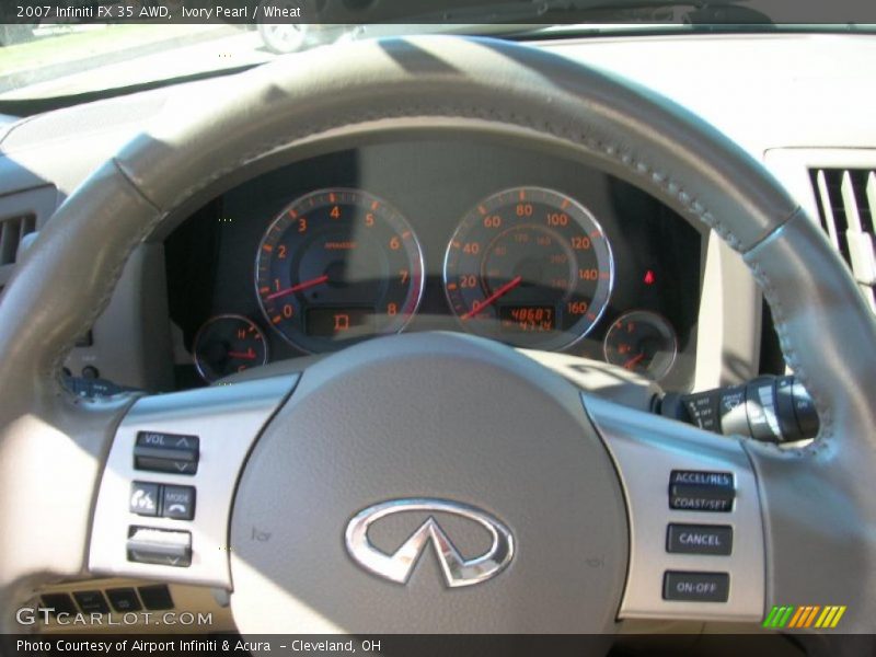 Ivory Pearl / Wheat 2007 Infiniti FX 35 AWD