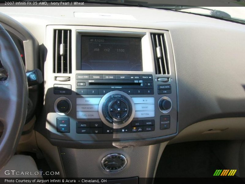 Ivory Pearl / Wheat 2007 Infiniti FX 35 AWD