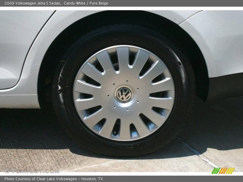 Candy White / Pure Beige 2009 Volkswagen Jetta S Sedan