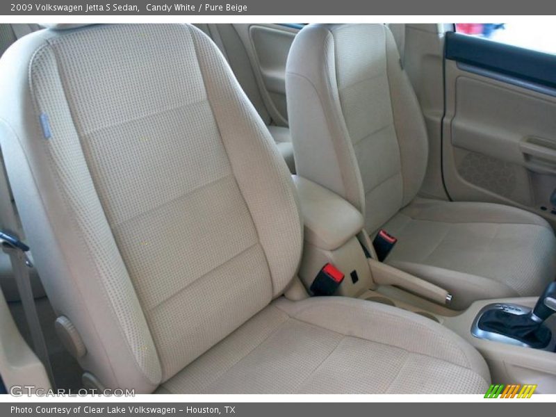 Candy White / Pure Beige 2009 Volkswagen Jetta S Sedan