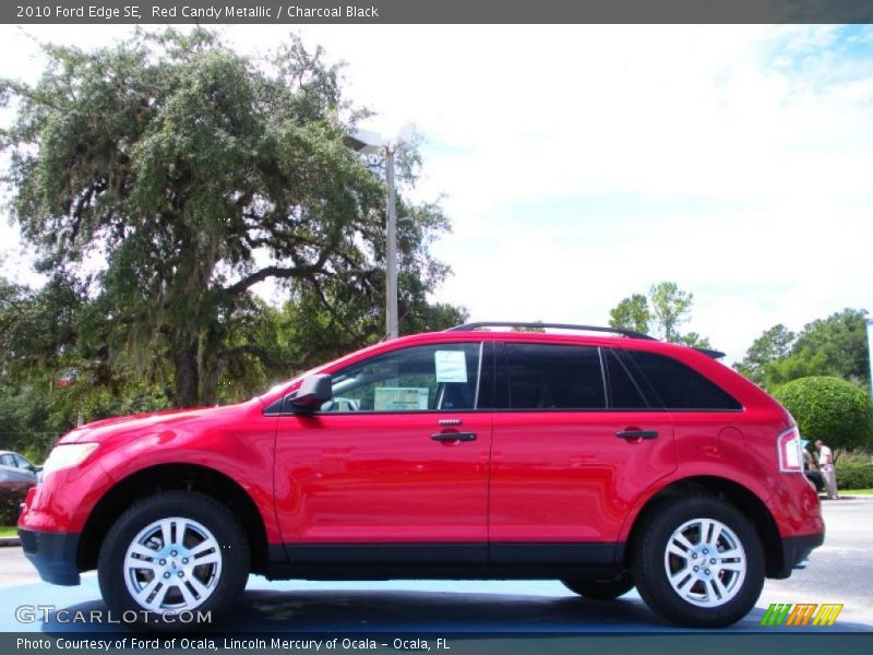Red Candy Metallic / Charcoal Black 2010 Ford Edge SE