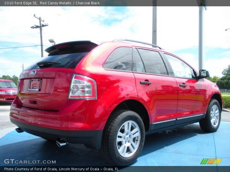 Red Candy Metallic / Charcoal Black 2010 Ford Edge SE