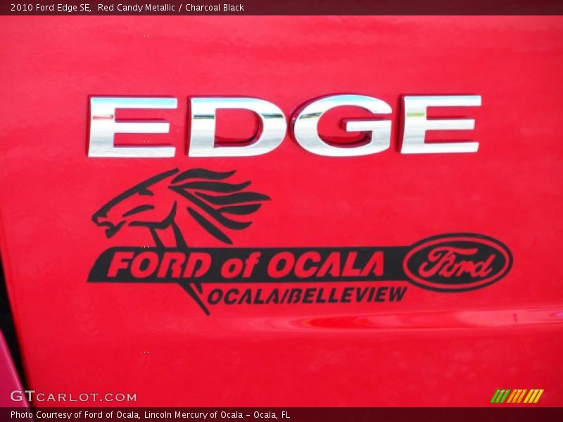Red Candy Metallic / Charcoal Black 2010 Ford Edge SE