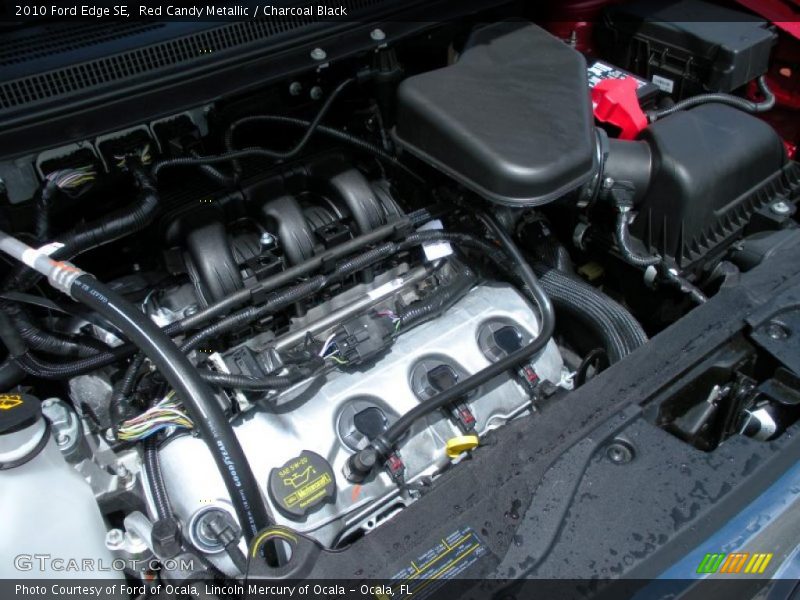 Red Candy Metallic / Charcoal Black 2010 Ford Edge SE