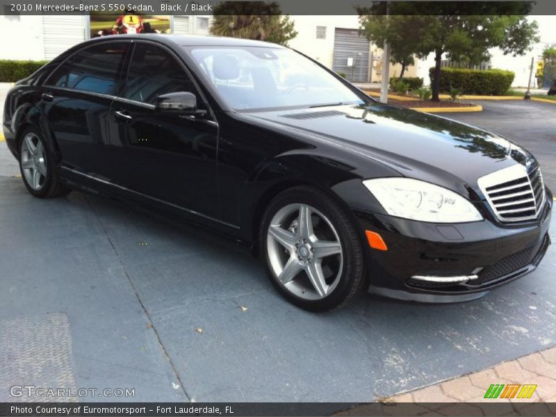 Black / Black 2010 Mercedes-Benz S 550 Sedan