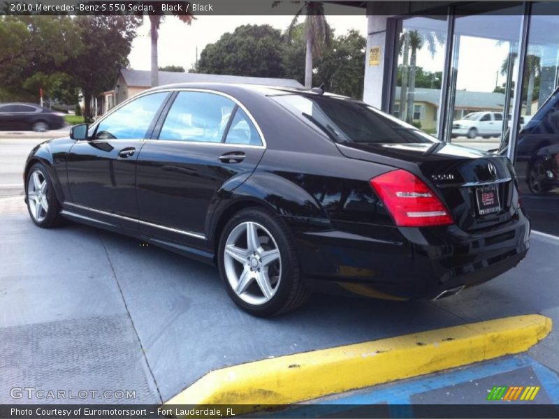 Black / Black 2010 Mercedes-Benz S 550 Sedan
