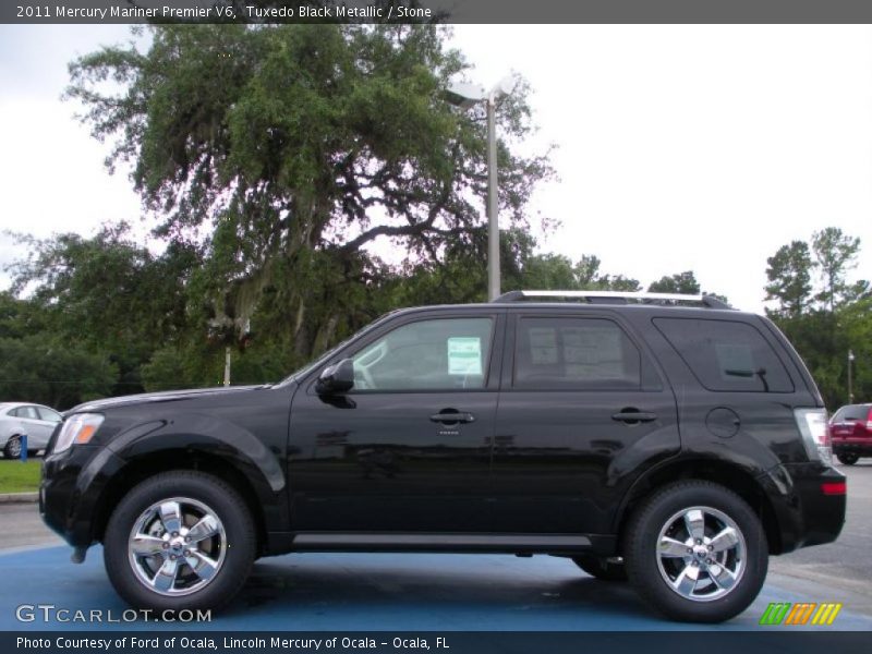 Tuxedo Black Metallic / Stone 2011 Mercury Mariner Premier V6