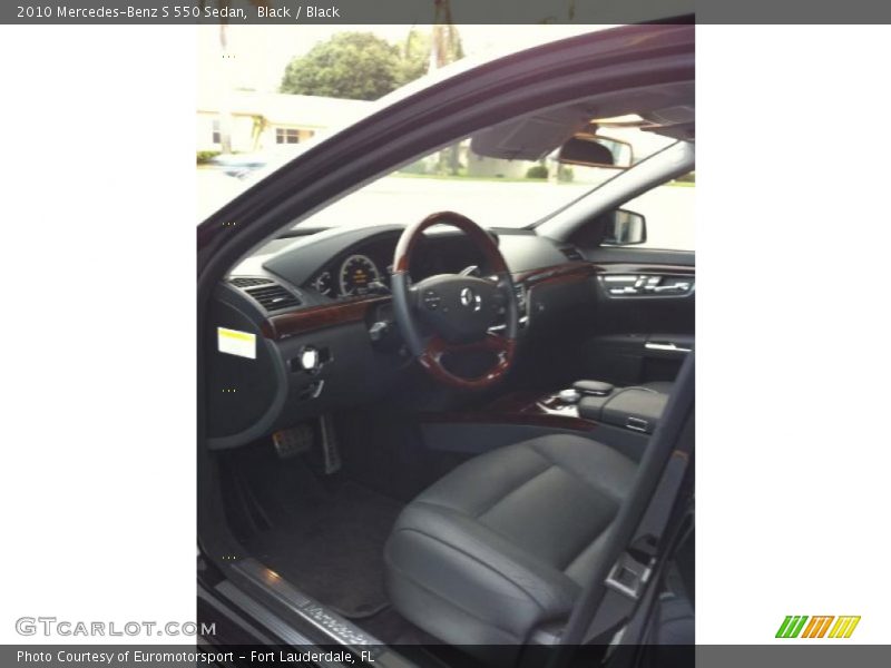 Black / Black 2010 Mercedes-Benz S 550 Sedan